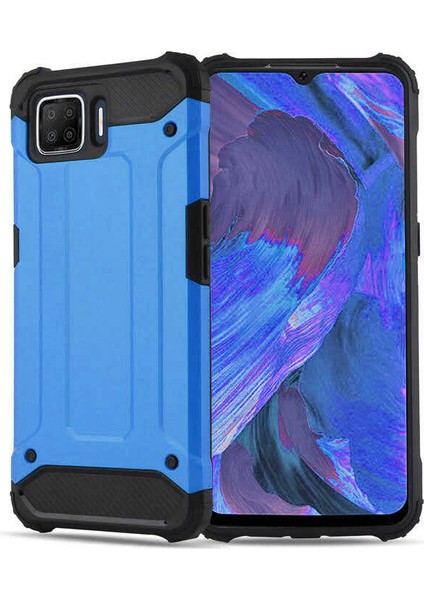 Oppo A73 Kılıf Armor Köşe Korumalı Çift Katman Tank Zırh Kapak (Crash)