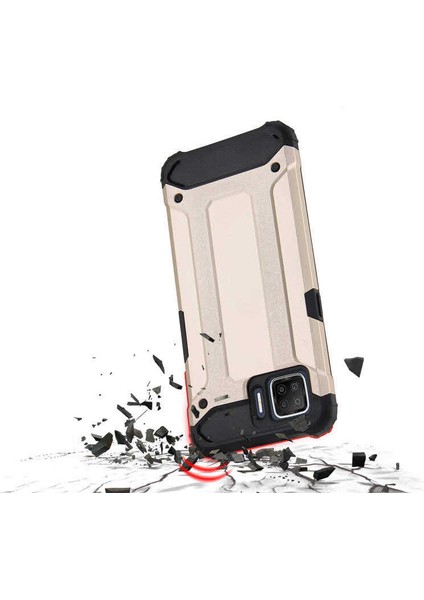 Oppo A73 Kılıf Armor Köşe Korumalı Çift Katman Tank Zırh Kapak (Crash)