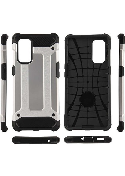 Oppo Reno 5 Pro 5g Kılıf Armor Köşe Korumalı Çift Katman Tank Zırh Kapak (Crash)