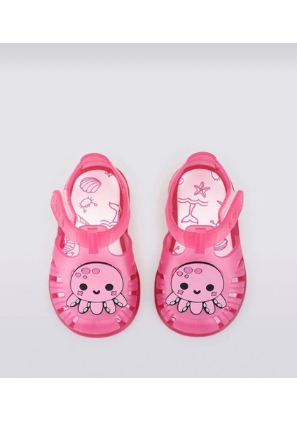 Tobby Velcro Pulpo Fuşya Kız Çocuk Sandalet