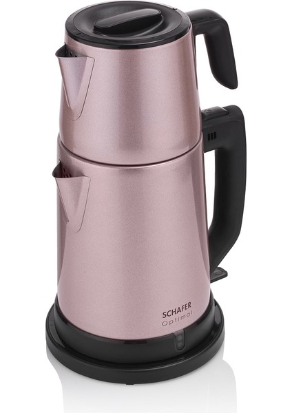 Optimal Elektrikli Paslanmaz Çay Makinesi -Rosegold