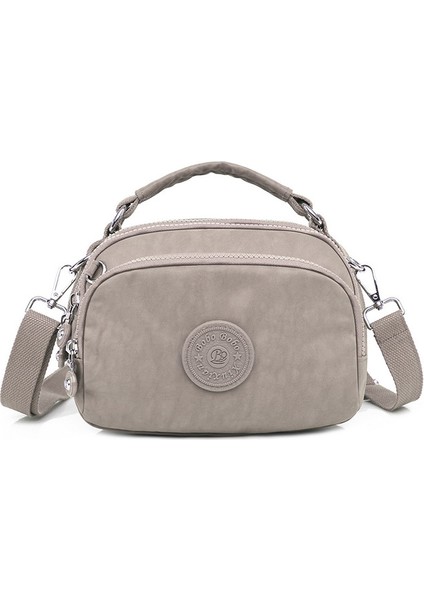 Moda Kadın Crossbody Çanta Hafif Su Geçirmez Naylon Kumaş Kapasiteli Açık Seyahat Banliyö Çantası Tek Omuz (Yurt Dışından)