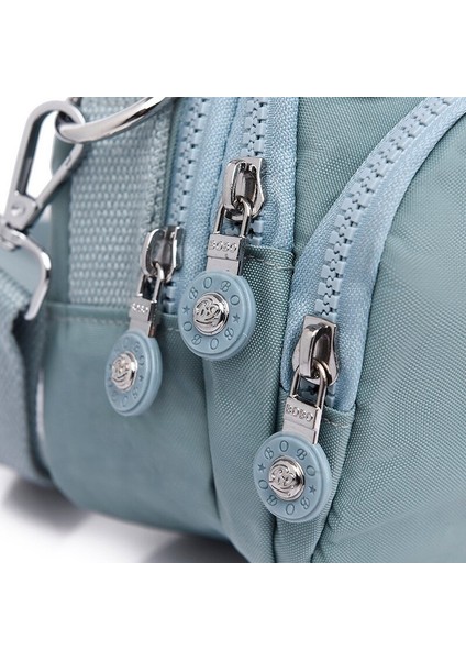 Moda Kadın Crossbody Çanta Hafif Su Geçirmez Naylon Kumaş Kapasiteli Açık Seyahat Banliyö Çantası Tek Omuz (Yurt Dışından)