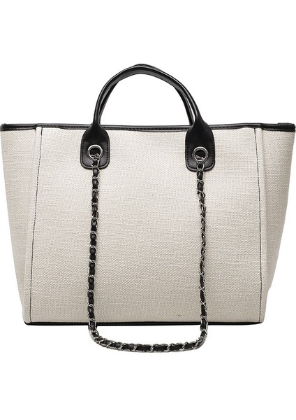 Büyük Kapasiteli, Taşınabilir, Tek Omuzlu, Çapraz Zincirli Tote Çanta (Yurt Dışından)