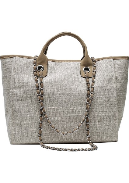 Büyük Kapasiteli, Taşınabilir, Tek Omuzlu, Çapraz Zincirli Tote Çanta (Yurt Dışından)