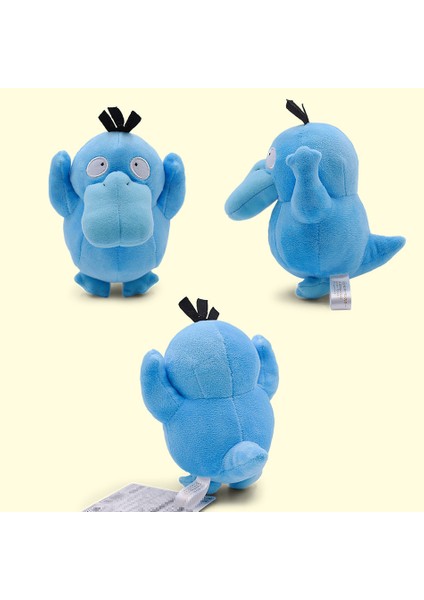 Yimei 15 cm Pokemon Küçük Mavi Farklı Renk Ördeğe Kadar Sevimli Ördeğe Kadar Küçük Sarı Ördek Peluş Bebek (Yurt Dışından)