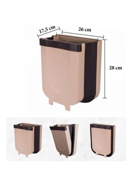Portatif Katlanabilir Askılı Sihirli Çöp Kutusu fiyatları