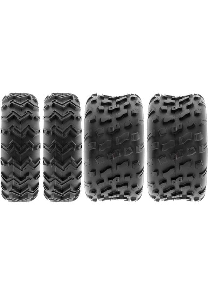 Set 21X7-10 ve 20X10-9 A001-A022 6 Kat Atv Lastik Ön-Arka