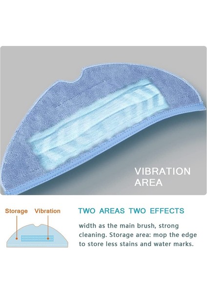 4pcs Mop Pads Için T7 T7 Plus S7 Floor Wet Microfiber Pad (Yurt Dışından) modelleri