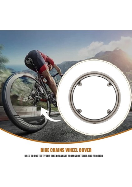 Yol Bicycle Tepeden Güvenlik Çeviri Kapağı Hafif Çeviri Çeviri 42-Tooth Motor Chains Wheel Cover (Yurt Dışından)