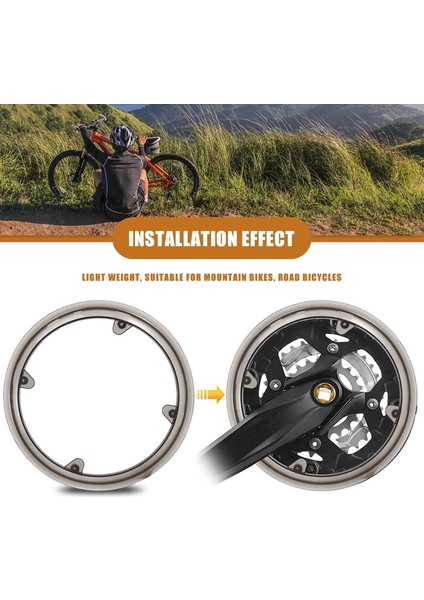 Yol Bicycle Tepeden Güvenlik Çeviri Kapağı Hafif Çeviri Çeviri 42-Tooth Motor Chains Wheel Cover (Yurt Dışından)