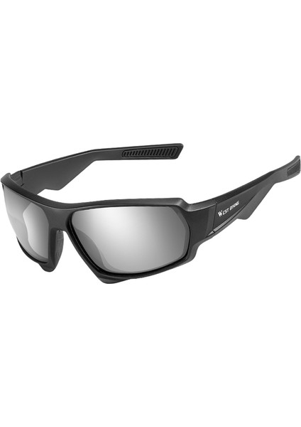 Polarized Road Bike Cycling Eyewears Cycling Sun Glasses Mountain Bicycle Cycling Goggles,silver (Yurt Dışından)