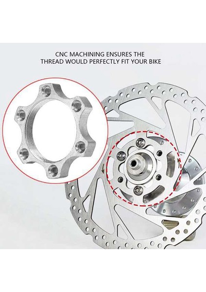 6 Pcs Bicycle Bike Freewheel Threaded Disk Disc Aluminium Alloy Brake 44MM Disk Disk Breke Flange Adapter (Yurt Dışından) indirimleri