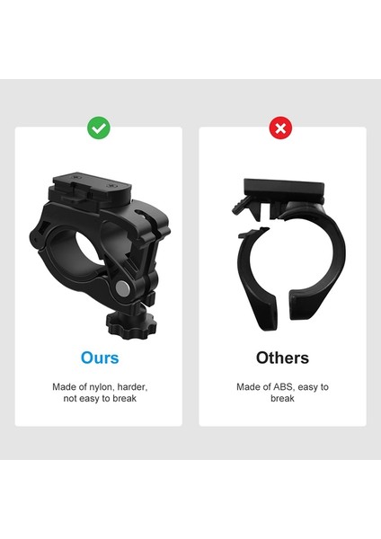 Motor Light Mount Bracket - Nylon Material Bicycle Lights Bracket Holder Fit For 0.86-1.39 Inch Motor Handlebars (Yurt Dışından)