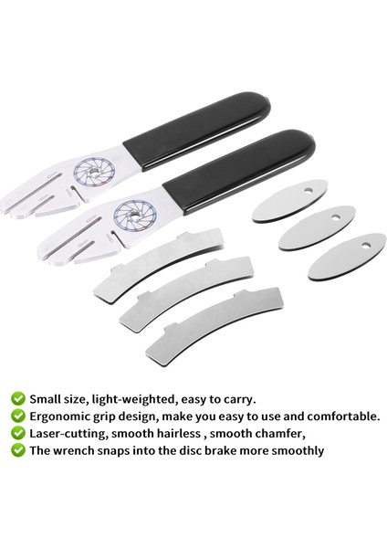 8 Pcs Bisiklet Diski Brek Düzeltme Wrench Brek Hizmetleme Aracı Disk Brek Pads Tool For Road Bike (Yurt Dışından)