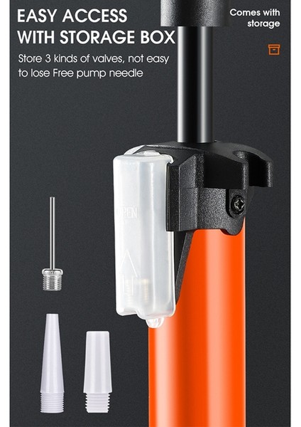 160PSI Motor Floor Pump High Pressure Cycling Pump Air Inflator Presta Valve Road Bicycle Tire Pump,c (Yurt Dışından)