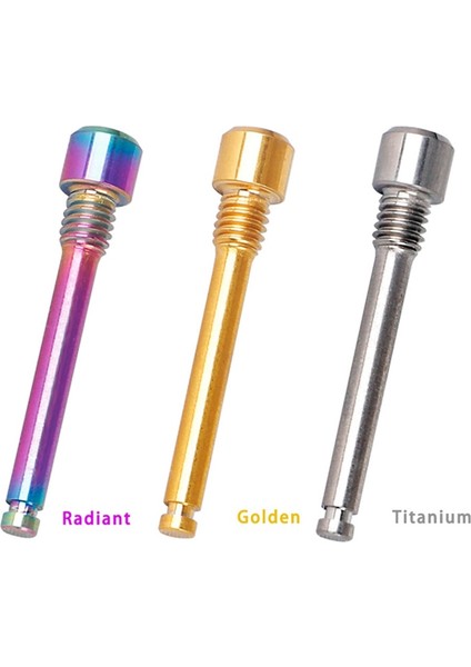 4x Titanium For Bicycle Disc Brake Pad Threaded Pin Inserts Screw For R Dazzle Color (Yurt Dışından)