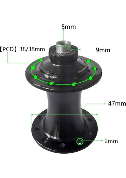 Sp8 Folding Bike 74MM 20 Hole Front Hub Ultralight Alloy Bearing Quick Release Hub Folding Bicycle (Yurt Dışından)