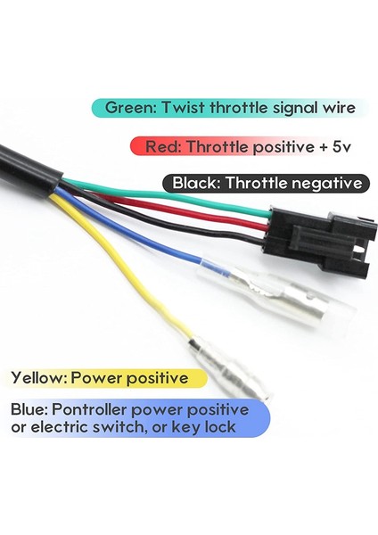 1pair Electric Bicycle Throttle With LCD Battery Voltage Display Key Knock, Universal Electric Bike Throttle (Yurt Dışından) indirimleri