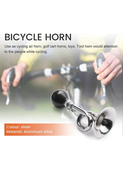 Bike Horn Bicycle Horns Metal Bicycle Horns Cycling Air Horn Retro Bike Horns Bike (Yurt Dışından)