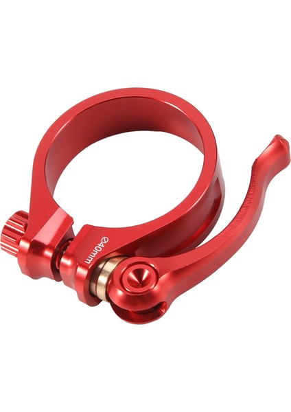 40MM Bisiklet Sele Direği Kelepçesi Sele Borusu Hızlı Bırakma Bisiklet Aksesuarları Için Katlanır Bisiklet, Kırmızı (Yurt Dışından)