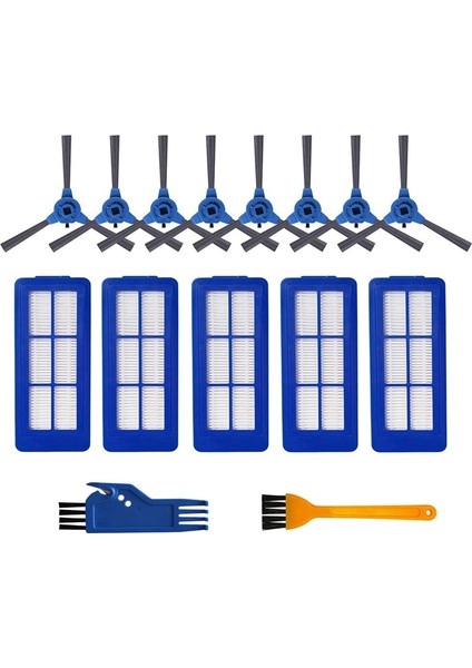 Yan Tırçaklar Hepa Süzgücü Robovac 11S Max 15C Max Robot Vacuum Temizleyici Işleticileri Için Uyumlu (Yurt Dışından)