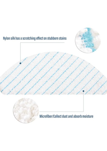 Deebot Ozmo T8 T9 Robot Vacuum Temizleyici Aksesörleri Için 60 Paket Taşınabilir Mop Cloth Pads (Yurt Dışından) fırsatları