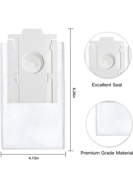 10PCS Dust Bags Replacement Için - RDB95 Jet Bot+ Jet Bot Aı+ Robot Vacuum Temiz Istasyonu Aksesörleri Bölümler (Yurt Dışından) modelleri