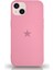 Apple iPhone 13 ile Uyumlu Kapak Yıldız Logolu Içi Kadife Lansman Silikon Kılıf - Pembe 1