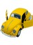 Popit Toys Metal Model Araba Kapıları Açılır Kapanır Çek Bırak Hareket Edebilen Klasik Vosvos Vw Beetle Sarı 4