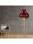 Bordo Vintage Lambader Kadife Kumaş Kaplama Ahşap Gold Kaplama Ayak LM0122 2