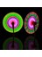Flashing Light Up LED Spinning Renkli LED Işıklı Dönen Ufo Pervane Sesli Işıklı Mavi Değirmen Işık 4