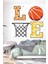 I Love Basketbol Temalı Duvar Sticker 1