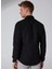 Slim Fit Klasik Yaka Armürlü Siyah Erkek Gömlek GM2024700353 4