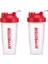 2 Adet Taşınabilir Büyük Kapasiteli Spor Şişesi Kırmızı (Yurt Dışından) 1