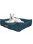 Kedi Yatağı- Köpek Yatağı-Orta Irk Köpek Yatağı-Büyük Irk Köpek Yatağı-Silinebilir-Tamamı Fermuarlı (Lacivert,medium) 1