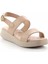 Bej Leather Kadın Sandalet K05357010003 3