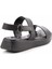 Siyah Leather Kadın Sandalet K05357010003 4