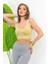Kadın Toparlayıcı Crop Korse Kalın Askılı Seamless Dikişsiz Örme Büstiyer 2