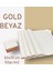 Tuğset Etiket Ambalaj Kağıdı Paketleme Kağıdı Çeyiz Paketleme Kağıdı Ambalaj Kağıt 50X70 cm 10 Adet Gold-Beyaz Hediye Paketi 2