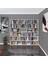 Kenzlife kitaplık süper ga 180*200*19 byz 6 katlı 3 bölme çift bölme opsiyonlu ofis mutfak banyo dolabı arkalıksız 2