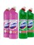 Yoğun Çamaşır Suyu Pembe Güç 750 ml x2 + Domestos Çamaşır Suyu Dağ Esintisi 750 ml x2 2