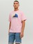 Jortulum Logo Tee Ss Crew Neck Ln Pembe Erkek T-shirt 12234214-Prism 1
