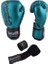 Favela Boks Eldiveni, Muay Thai Boxing Gloves 10 Oz Turkuaz ve 3,5 Metre Elastik Bandaj 1