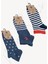 Mono Socks 3'lü Çapalı Patik Çorap 2