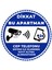 Dikkat Bu Apartman Cep Telefonu Sistemi İle İzlenerek Kayıt Altına Alınmaktadır V5/30x30cm/fosforlu etiket 1