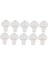 10PCS 10MM Mantar Şekli Mini Boş Açık Cam Takılar Diy Şişe Kolye (Yurt Dışından) 2