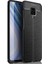 Xiaomi Redmi Note 9s Niss Silikon Deri Görünümlü + Nano Siyah Kılıf 1