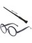 Harry Potter Asası 30 cm ve Siyah Çerçeveli Harry Potter Gözlüğü Seti (3791) 2
