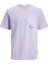 Jcowater Overlay Tee Ss Crew Neck Erkek Tişört Lila 12235293 Lila - Xl 4